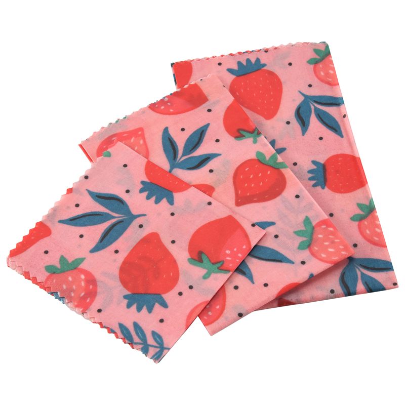 Beeswax Wrap Reusable - A01F-1セット 再利用可能な蜜蝋クロスラップ 食品保存袋 蓋 ジャングルパーティー 蜜蝋ラップ