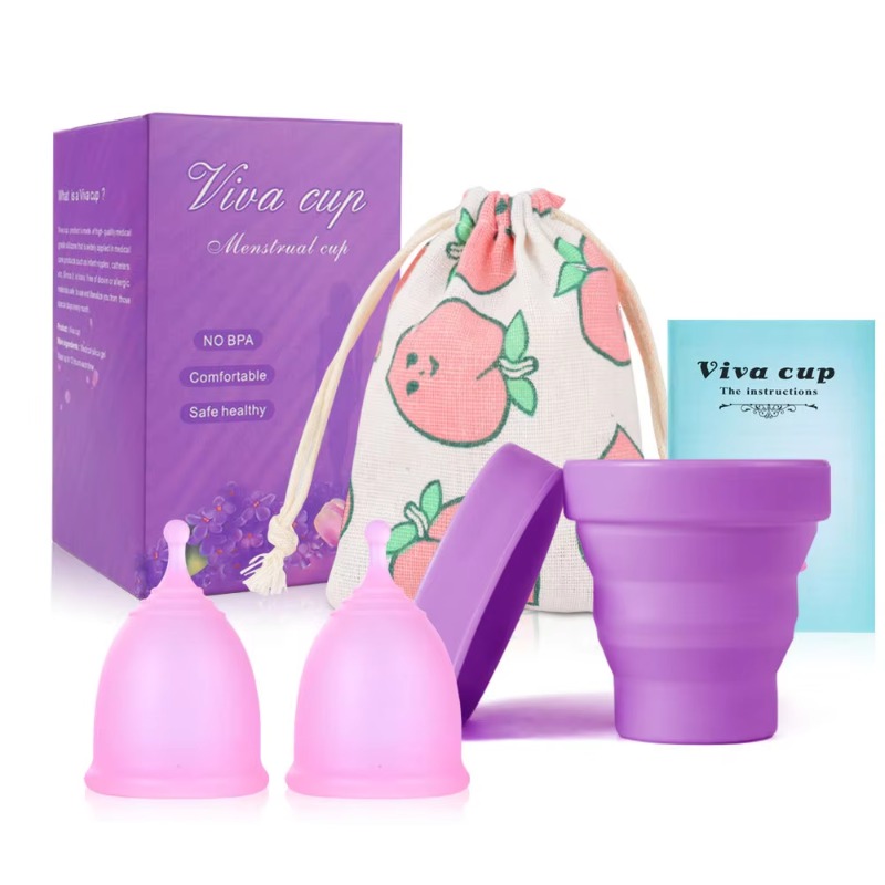 Menstrual Cup Silicone - シリコーン月経カップ医療グレード滅菌器女性衛生月経カップ滅菌月経期間カップ女性のための女性用