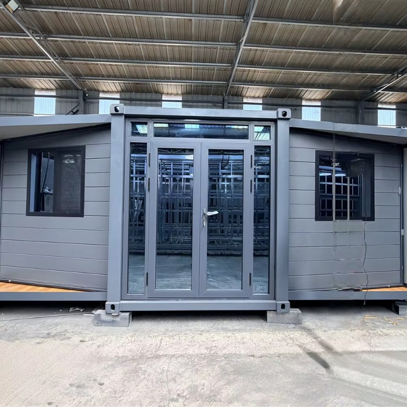 Sustainable Living Usa - プレミアム革新的20フィート両翼拡張型スチールフレームプレハブ住宅（遠隔ワークスペースと持続可能な生活のため）