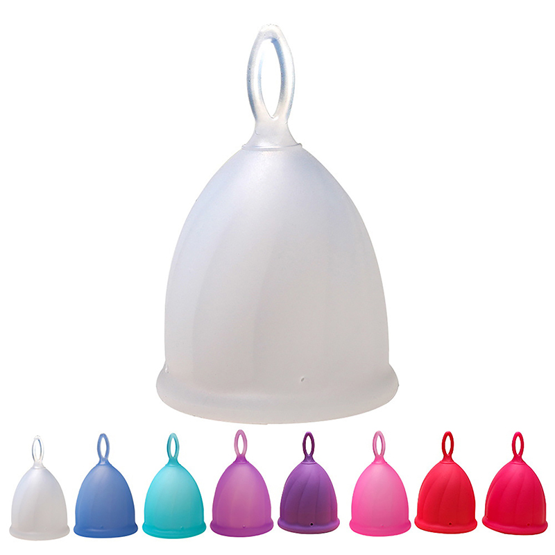 Menstrual Cup Silicone - 女性用シリコン下着カップ、生理用カップ、横防止漏洩、1個