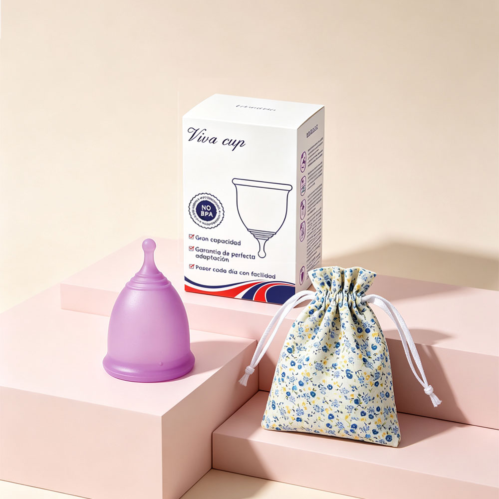 Menstrual Cup Silicone - 医療グレードのシリコーン月経カップ小大サイズ再利用可能なソフト漏れ防止生理カップ女性用衛生製品