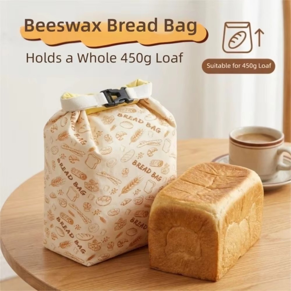 再利用可能な蜜蝋パンバッグ コットン製サワードウ保存バッグ  - Beeswax Wrap Reusable のレビューと価格