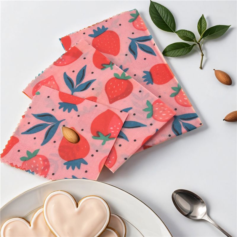 A01F-1セット 再利用可能な蜜蝋クロスラップ 食品保存袋 - Beeswax Wrap Reusable のレビューと価格