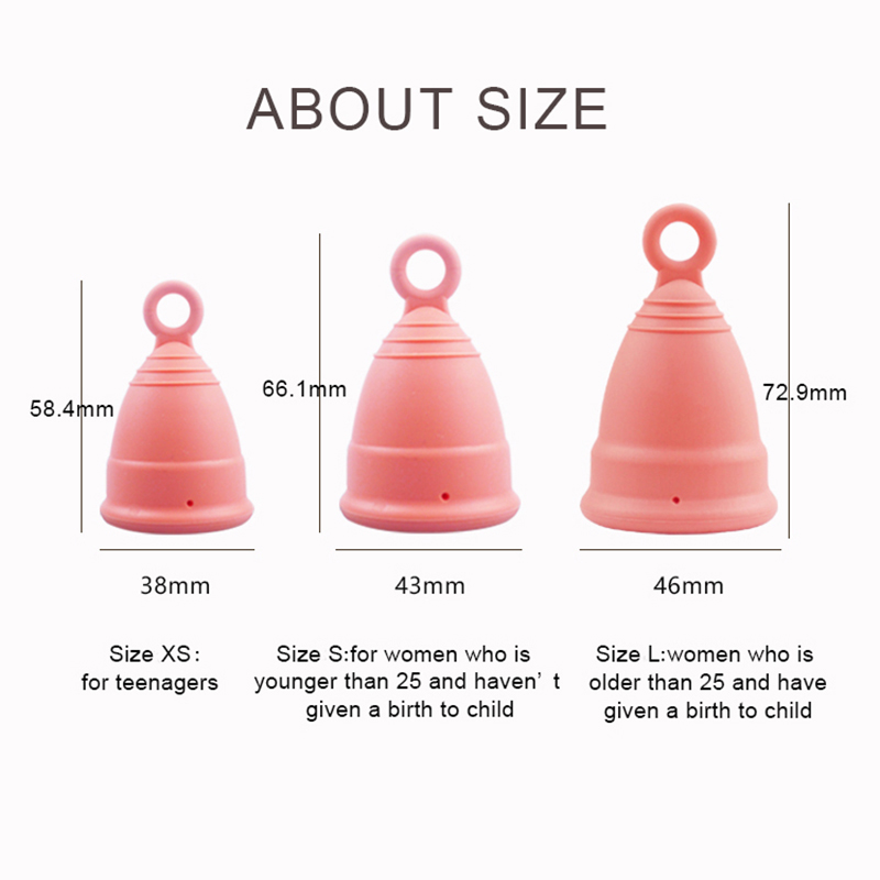 滅菌器付き医療用シリコン月経カップ,柔らかい銅,認定,低刺激 - Menstrual Cup Silicone のレビューと価格