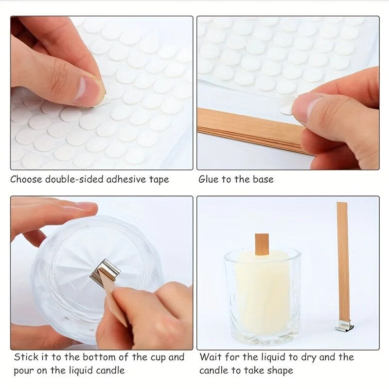 30 個の高品質木製キャンドル芯クリップベースクラフト籐パラ - Beeswax Wrap Reusable のレビューと価格