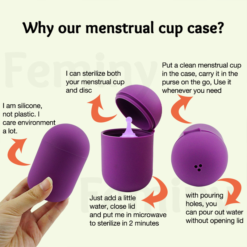 シリコンケース滅菌器,BPAフリーのクリーナーコンテナ,月経 - Menstrual Cup Silicone のレビューと価格