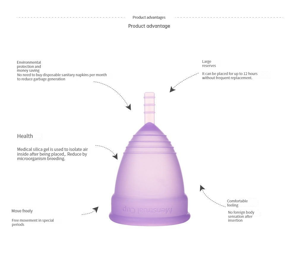 女性のためのシリコーンの健康カップ、滅菌の月経期間、医療グレ - Menstrual Cup Silicone のレビューと価格