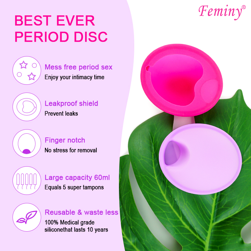 女性用シリコンケース付きの再利用可能な医療用シリコンカップ, - Menstrual Cup Silicone のレビューと価格