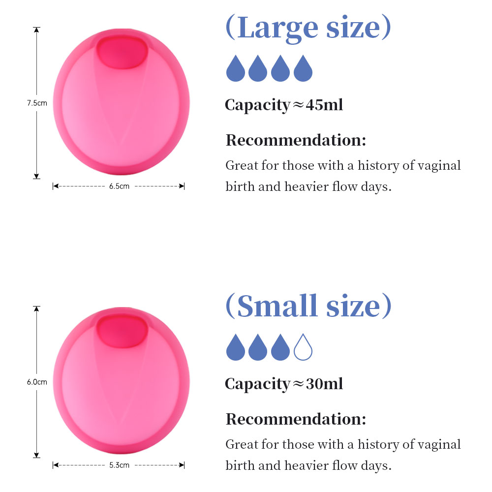医療グレードのシリコーン月経カップ再利用可能なソフト漏れ防止 - Menstrual Cup Silicone のレビューと価格