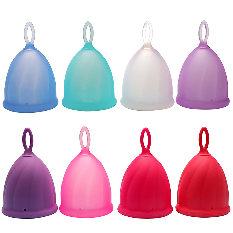 女性用シリコン下着カップ、生理用カップ、横防止漏洩、1個 - Menstrual Cup Silicone のレビューと価格
