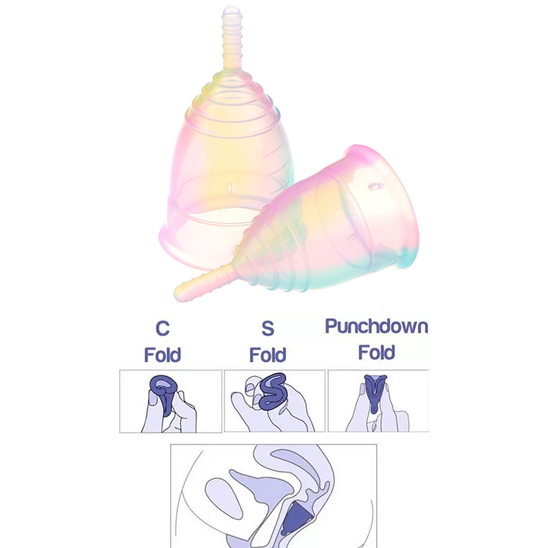ポータブル月経カップシリコン漏れ防止女性用月経カップ収納ケー - Menstrual Cup Silicone のレビューと価格