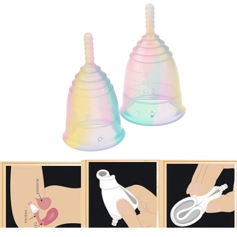 ポータブル月経カップシリコン漏れ防止女性用月経カップ収納ケー - Menstrual Cup Silicone のレビューと価格