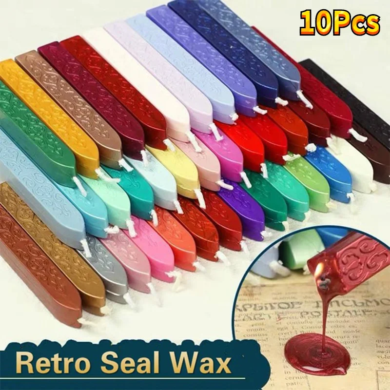 10Pcs Sealing Wax Sticks Color - Beeswax Wrap Reusable のレビューと価格