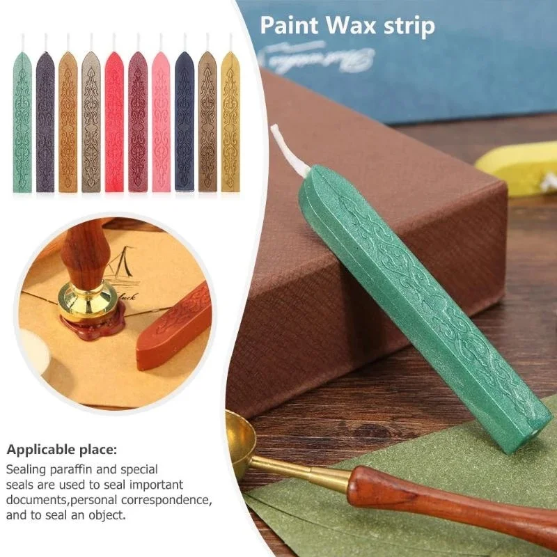 10Pcs Sealing Wax Sticks Color - Beeswax Wrap Reusable のレビューと価格