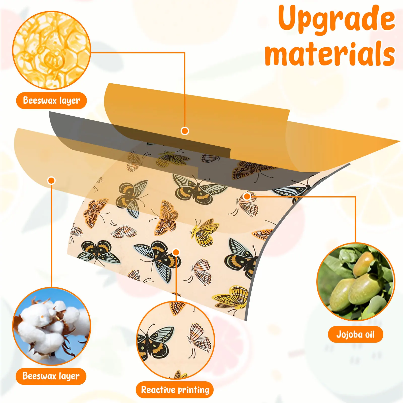 11 個の蜜蝋食品ラップセット再利用可能な環境に優しいオーガ - Beeswax Wrap Reusable のレビューと価格