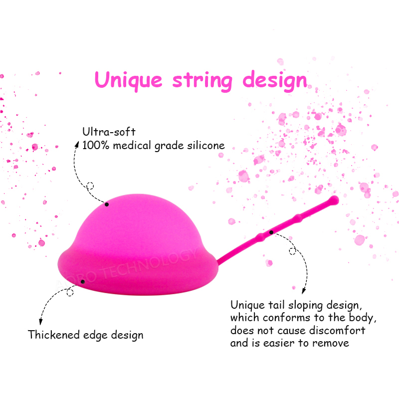 女性用月経ディスク、コード付き、再利用可能な医療用シリコンデ - Menstrual Cup Silicone のレビューと価格