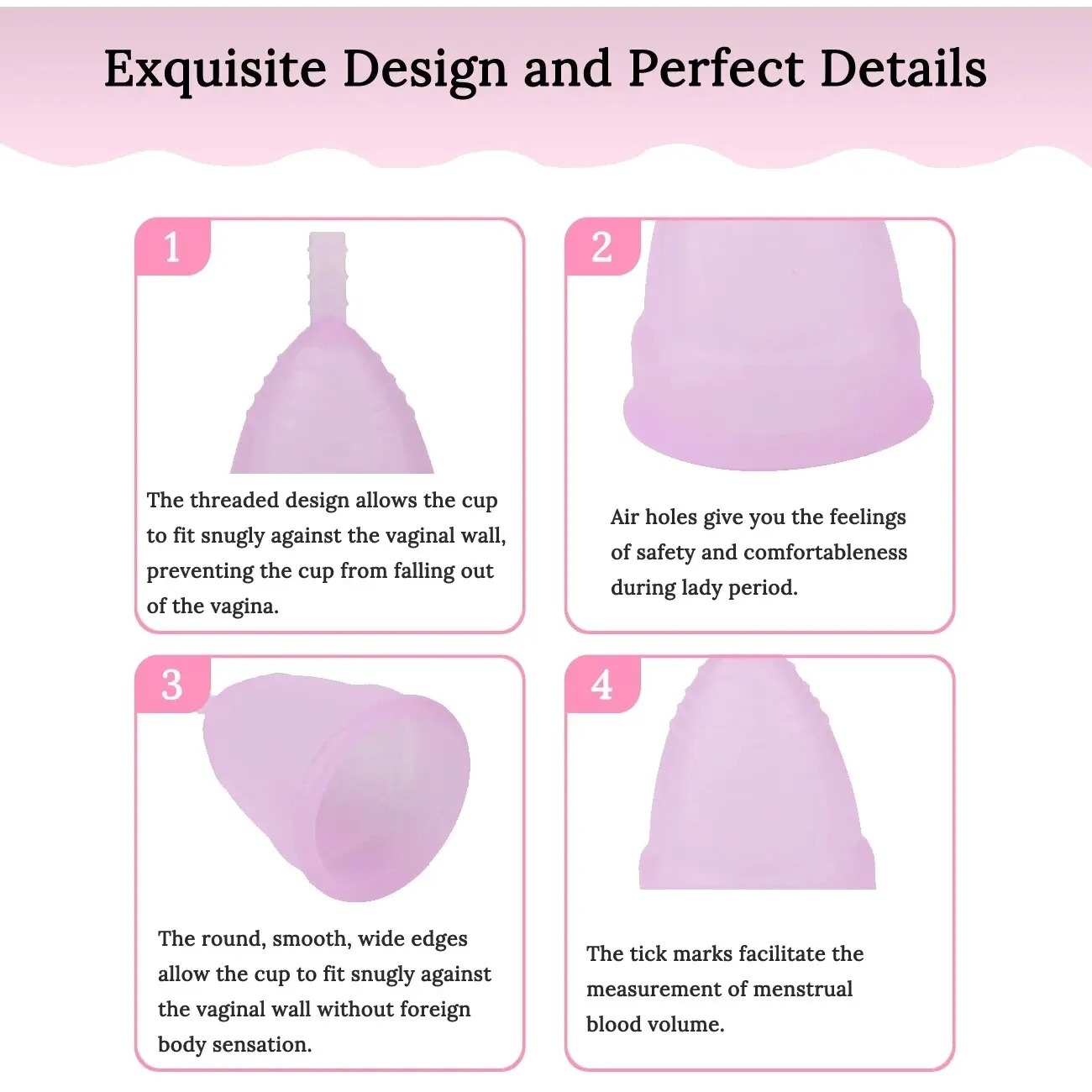 女性のための再利用可能な月経カップ,月経カップ,期間カップ, - Menstrual Cup Silicone のレビューと価格